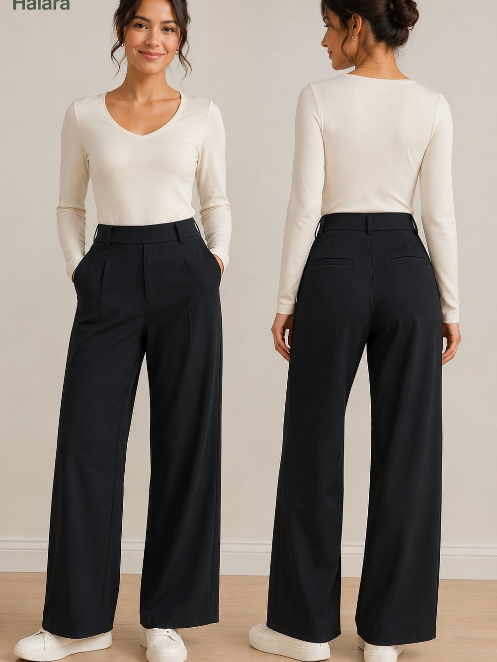 Halara Flex™ DayStretch High
Waisted Straight Leg Work Pants
Small Petite NWT